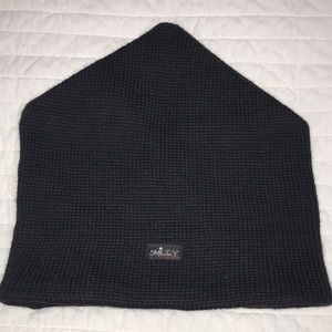 Vintage black NWOT Smiley ski hat In USA 100 percent wool lined with polyester